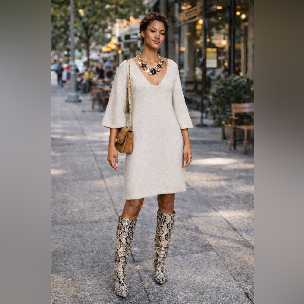 Basic fine knit dress